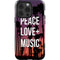 Peace Love And Music iPhone 15 Pro Impact Case