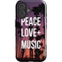 Peace Love And Music iPhone 16 Impact Case