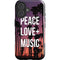 Peace Love And Music iPhone 16 Plus Impact Case