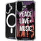 Peace Love And Music iPhone 16 Plus MagSafe Case