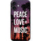 Peace Love And Music iPhone 16 Plus Skin