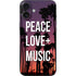 Peace Love And Music iPhone 16 Plus Skin