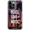 Peace Love And Music iPhone 16 Pro Clear Case