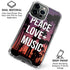 Peace Love And Music iPhone 16 Pro Clear Case