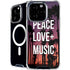 Peace Love And Music iPhone 16 Pro MagSafe Case