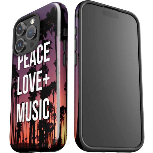Peace Love And Music iPhone 16 Pro Max Impact Case