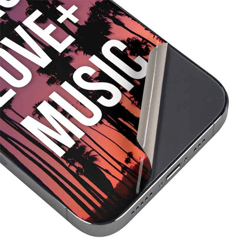 Peace Love And Music iPhone 16 Pro Max Skin
