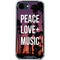Peace Love And Music iPhone 16e Clear Case