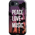 Peace Love And Music iPhone 16e Impact Case