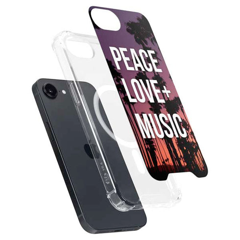 Peace Love And Music iPhone 16e MagSafe Case