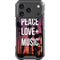 Peace Love And Music iPhone 18 Pro Clear Case