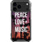 Peace Love And Music iPhone 18 Pro Max Clear Case