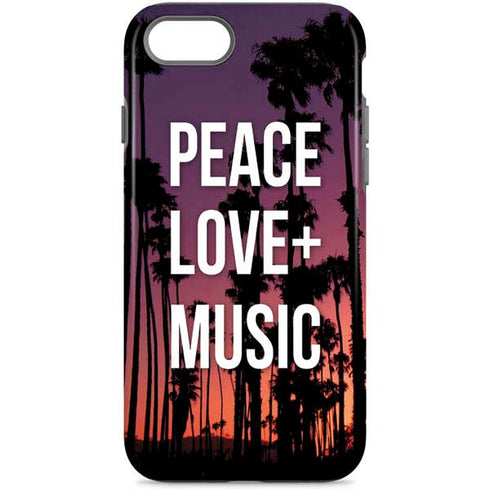 Peace Love And Music iPhone Cases