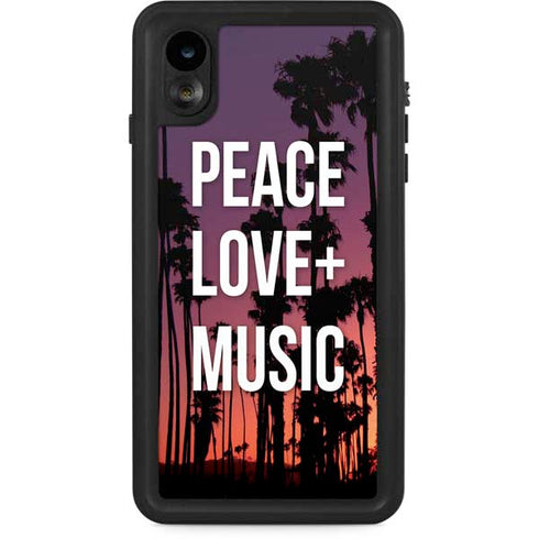 Peace Love And Music iPhone Cases
