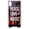 Peace Love And Music iPhone XS Clear Case