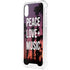 Peace Love And Music iPhone XS Clear Case