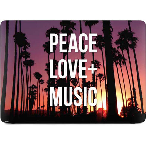 Peace Love And Music Apple MacBook Air Skin