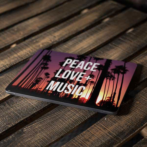 Peace Love And Music Apple MacBook Air Skin