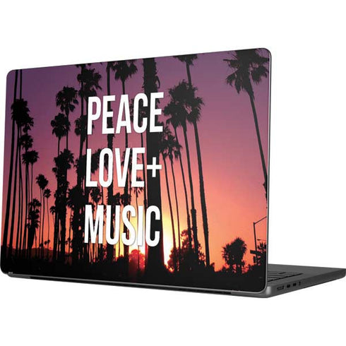 Peace Love And Music Apple MacBook Pro 14-inch Skin
