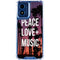Peace Love And Music Moto G 5G (2024) Clear Case