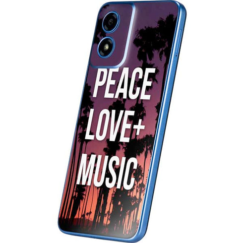 Peace Love And Music Moto G Play 4G (2024) Skin