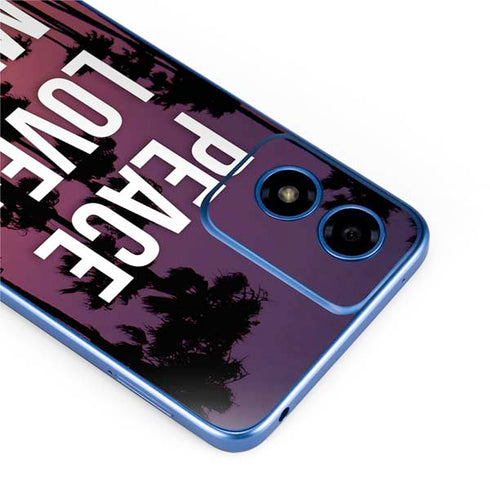 Peace Love And Music Moto G Play 4G (2024) Skin