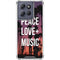 Peace Love And Music Moto G Power 5G (2025) Clear Case