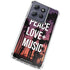 Peace Love And Music Moto G Power 5G (2025) Clear Case