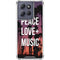 Peace Love And Music Moto G Stylus 5G (2025) Clear Case
