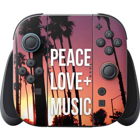 Peace Love And Music Nintendo Skins