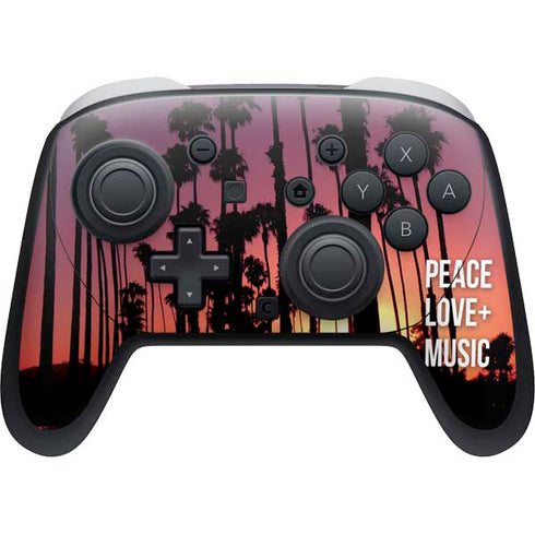 Peace Love And Music Nintendo Switch 2 (2025) Pro Controller Skin