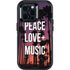 Peace Love And Music Otterbox Defender iPhone Skin