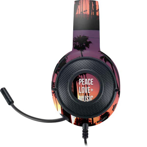 Peace Love And Music Razer Kraken X Skin