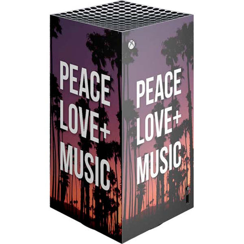 Peace Love And Music XBox Series X Digital Edition Console Skin