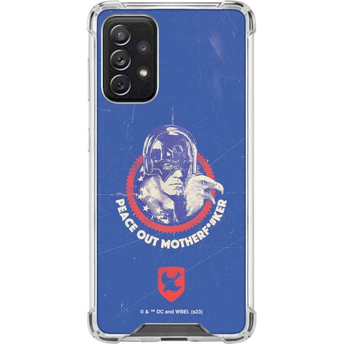 DC Comics Peacemaker Peace Out Galaxy A72 5G Clear Case