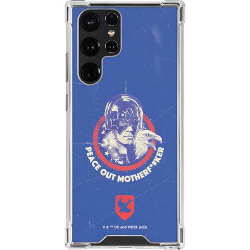 DC Comics Peacemaker Peace Out Galaxy S22 Ultra Clear Case