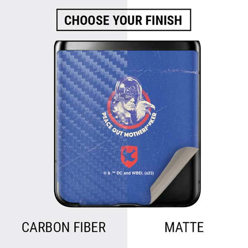 DC Comics Peacemaker Peace Out Galaxy Z Flip Skin