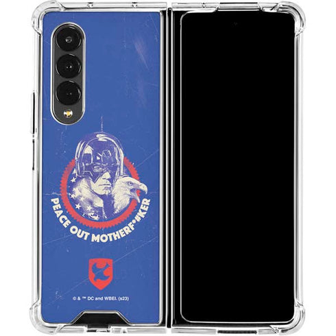 DC Comics Peacemaker Peace Out Galaxy Z Fold4 5G Clear Case