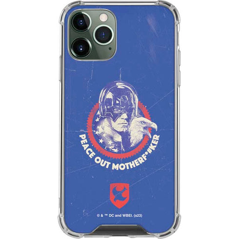 DC Comics Peacemaker Peace Out iPhone 12 Pro Max Clear Case