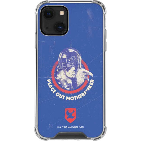 DC Comics Peacemaker Peace Out iPhone 13 Mini Clear Case