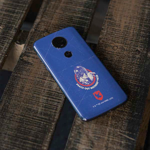 DC Comics Peacemaker Peace Out Moto E5 Plus Skin