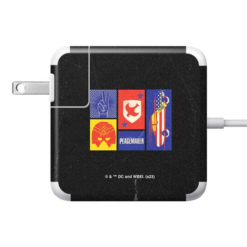 DC Comics Peacemaker Collage 85W Power Adapter (15 and 17 inch MacBook Pro Charger) Skin
