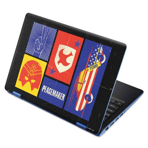 DC Comics Peacemaker Collage Aspire R11 11.6in Skin