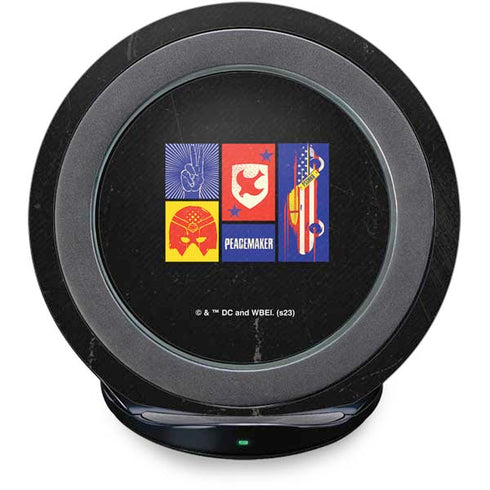 DC Comics Peacemaker Collage Fast Charge Wireless Charging Stand Skin