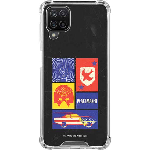 DC Comics Peacemaker Collage Galaxy A12 Clear Case