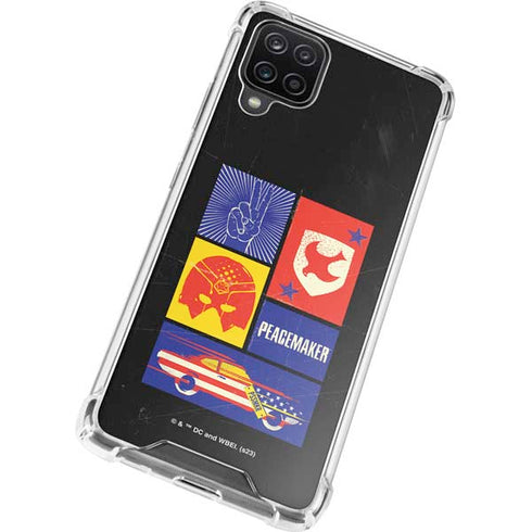 DC Comics Peacemaker Collage Galaxy A12 Clear Case