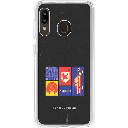 DC Comics Peacemaker Collage Galaxy A20 Clear Case