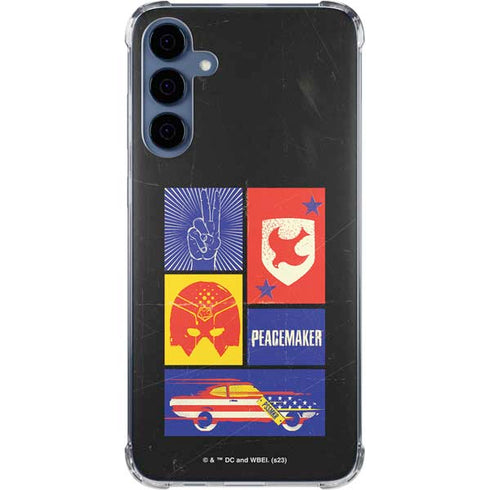 DC Comics Peacemaker Collage Galaxy A35 5G Clear Case