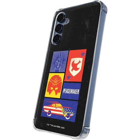 DC Comics Peacemaker Collage Galaxy A35 5G Clear Case