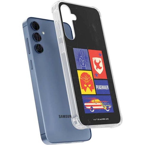 DC Comics Peacemaker Collage Galaxy A55 5G Clear Case